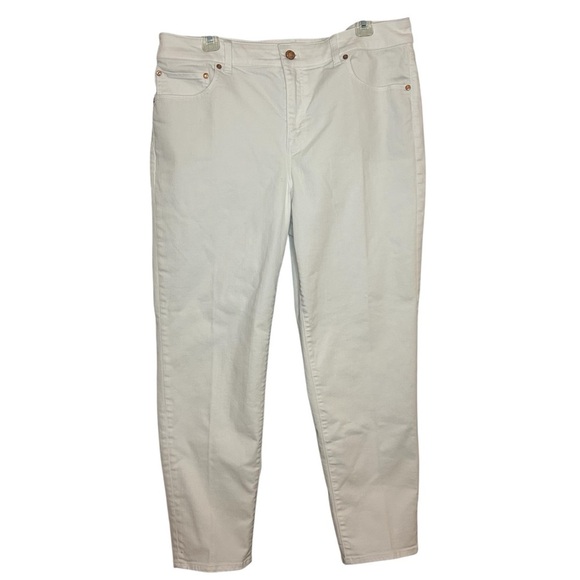 Talbots white jeans Relaxed Fit Jeans size 14 - Picture 1 of 11